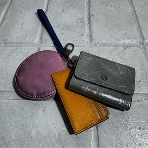 Fossil Leather Wristlet Trio Pre Owned